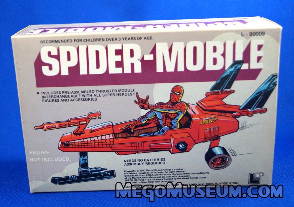 Mego Spider-Mobile vehicle for Pocket Superheroes