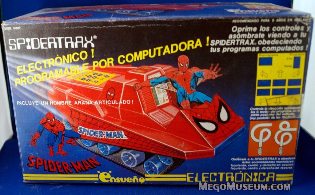 Mego Boxed Ensuano Spider-Trax Mexico 