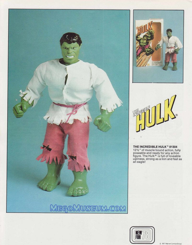 mego hulk figure, mego hulk 1978