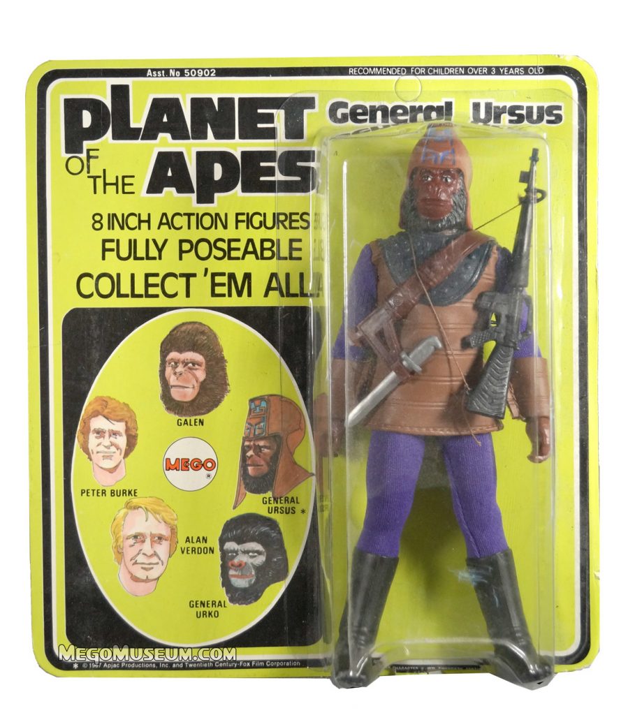 Green Carded Mego General Urko with Ursus branding.