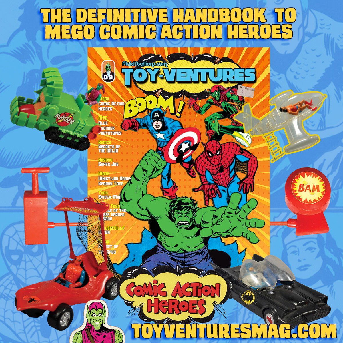 Mego Comic Action Heroes: The Definitive Print Guide in Toy-Ventures Magazine Issue 9