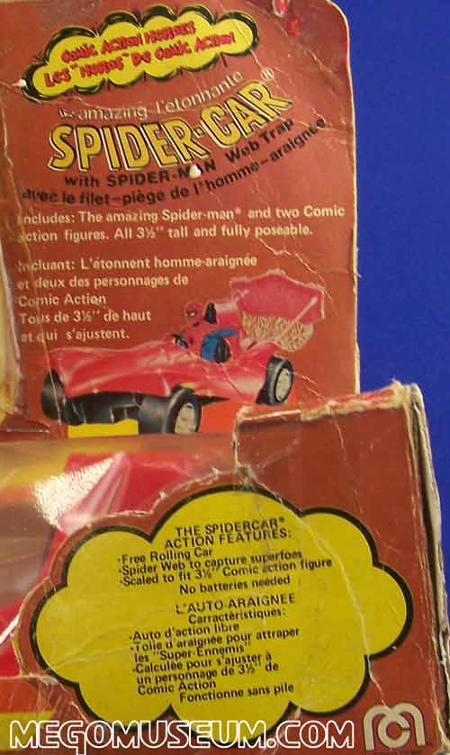 Canadian Grand Toys Comic Action Spider Car
