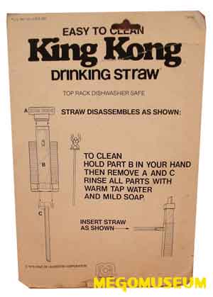 King Kong drinking straw