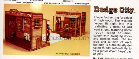 Mego proposed a Dodge city playset for the American West Line