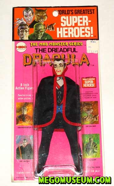 Mego Dracula on a Kresge card