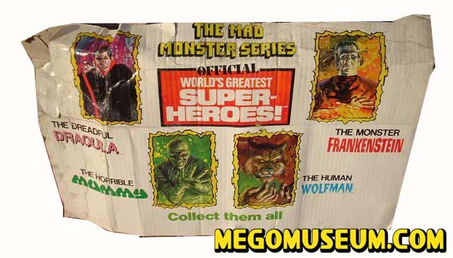 Mego Mad Monsters Display Header Card