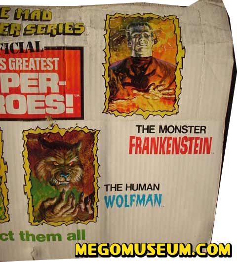 Mego Mad Monsters Display Header Card