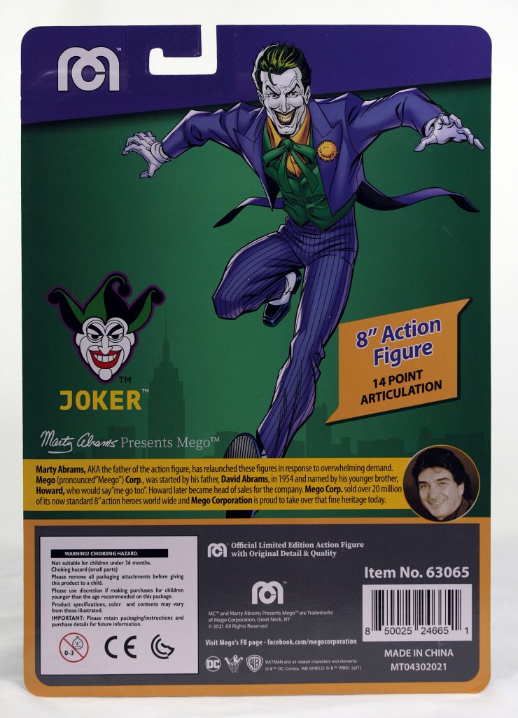 Mego Joker Card Back