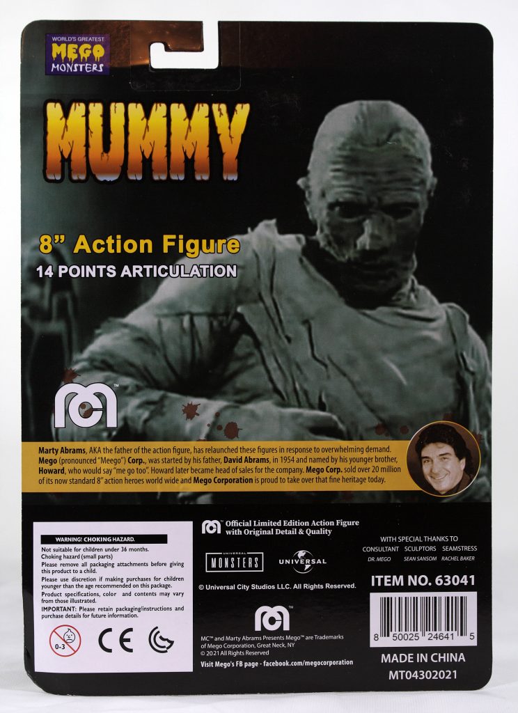 Mego Mummy (universal monsters) 2021