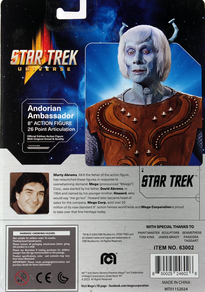 Mego Star Trek Andorian Ambassador