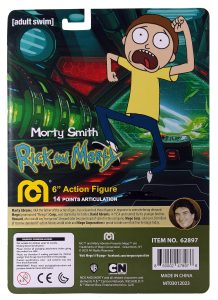 “Morty” Smith (item #62897)
“Wubba Lubba Dub Dub!” Rick and Morty are taking their interdimensional travels to the infinite realities of the Megoverse! Morty is being brought to our reality as a Mego action figure for the very first time! Morty comes with screen accurate clothing and sculpting as seen in the hit Adult Swim series - “Rick and Morty”. Now you can recreate all of Rick and Morty’s zainy adventures with the all-new “Morty” Smith Mego 8” action figure! “Hi Mr. Jellybean, I’m Morty. I’m on an adventure with my grandpa.”