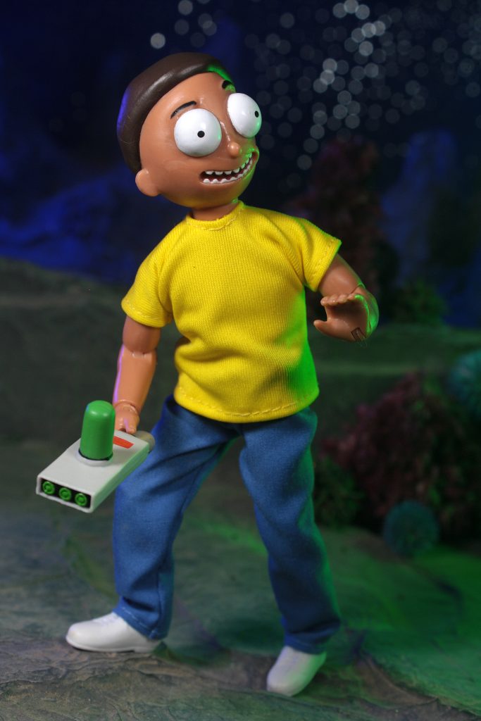 “Morty” Smith (item #62897)
“Wubba Lubba Dub Dub!” Rick and Morty are taking their interdimensional travels to the infinite realities of the Megoverse! Morty is being brought to our reality as a Mego action figure for the very first time! Morty comes with screen accurate clothing and sculpting as seen in the hit Adult Swim series - “Rick and Morty”. Now you can recreate all of Rick and Morty’s zainy adventures with the all-new “Morty” Smith Mego 8” action figure! “Hi Mr. Jellybean, I’m Morty. I’m on an adventure with my grandpa.”
