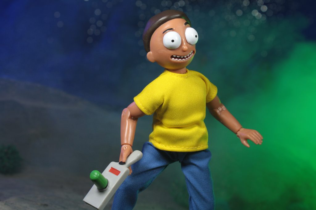 “Morty” Smith (item #62897)
“Wubba Lubba Dub Dub!” Rick and Morty are taking their interdimensional travels to the infinite realities of the Megoverse! Morty is being brought to our reality as a Mego action figure for the very first time! Morty comes with screen accurate clothing and sculpting as seen in the hit Adult Swim series - “Rick and Morty”. Now you can recreate all of Rick and Morty’s zainy adventures with the all-new “Morty” Smith Mego 8” action figure! “Hi Mr. Jellybean, I’m Morty. I’m on an adventure with my grandpa.”