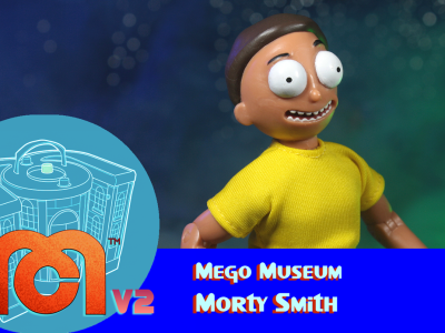 “Morty” Smith (item #62897) “Wubba Lubba Dub Dub!” Rick and Morty are taking their interdimensional travels to the infinite realities of the Megoverse! Morty is being brought to our reality as a Mego action figure for the very first time! Morty comes with screen accurate clothing and sculpting as seen in the hit Adult Swim series - “Rick and Morty”. Now you can recreate all of Rick and Morty’s zainy adventures with the all-new “Morty” Smith Mego 8” action figure! “Hi Mr. Jellybean, I’m Morty. I’m on an adventure with my grandpa.”