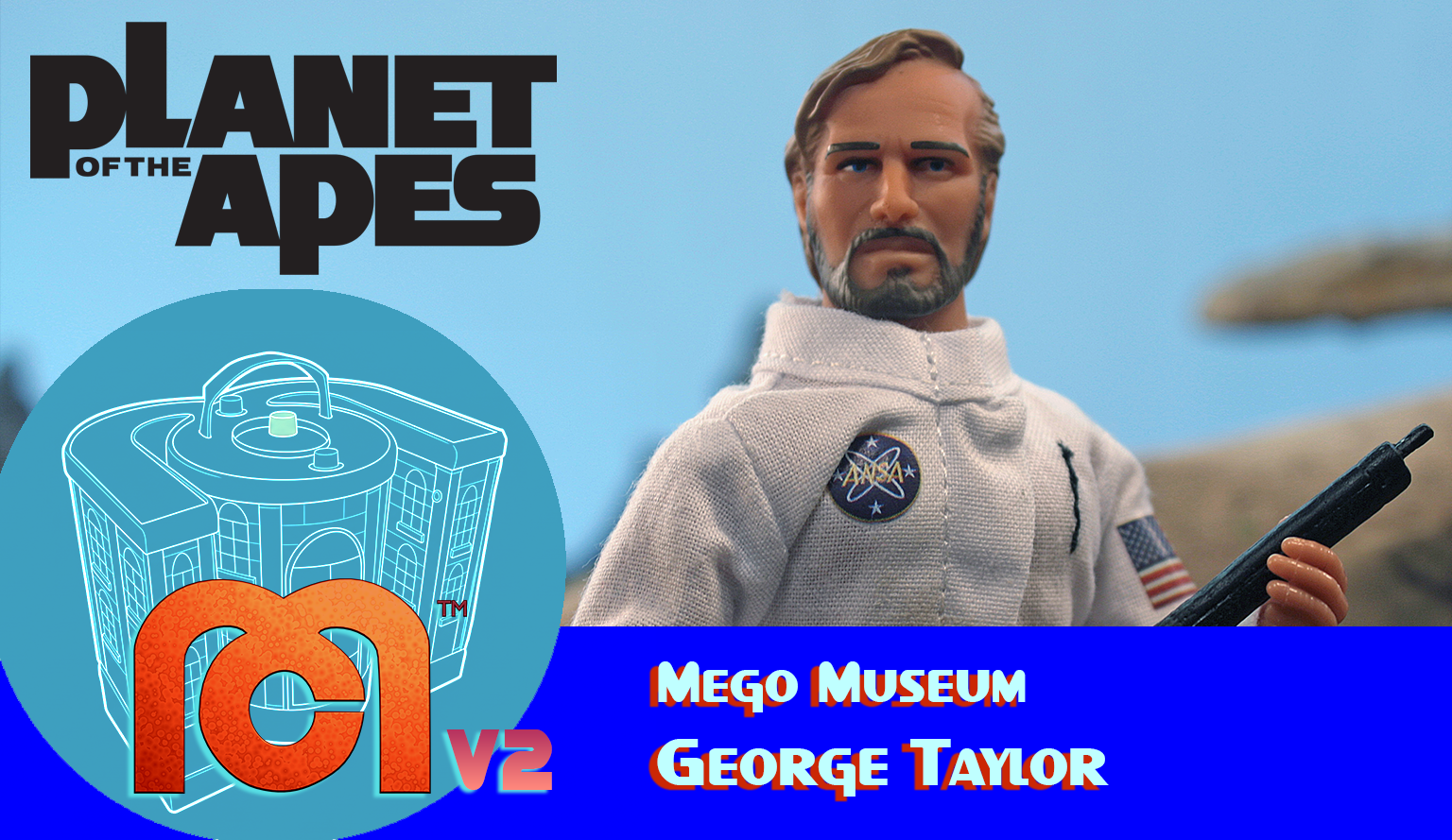 Mego Planet of the Apes: George Taylor (item #63154) - Mego V2
