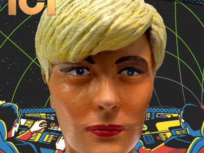 Sculpted, painted, but never made it to production was Tasha Yar. Her short hair style wouldn’t look right as rooted hair so the hair was sculpted. -Paul Clarke