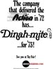 Great Ad for the Launch of Dinah Mite