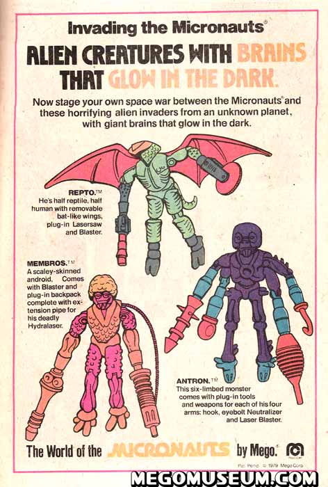 Mego Ad for the Micronauts Aliens