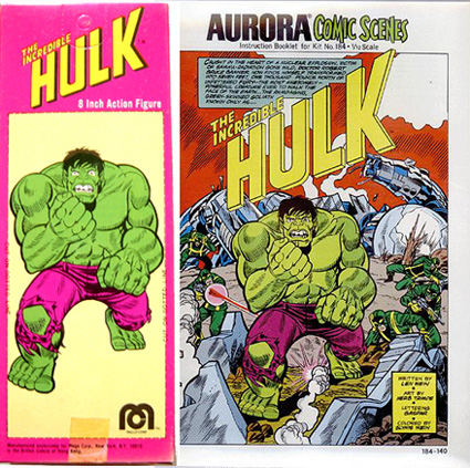 Mego Incredible Hulk Box was made from the artwork of Herb Trimpe