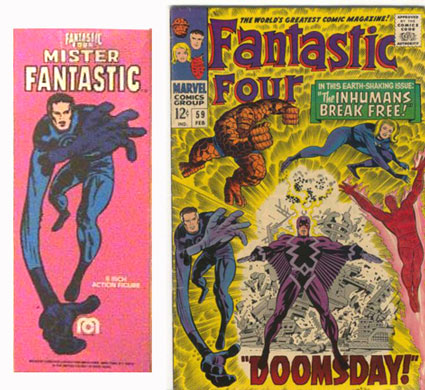 Mr Fantastic Mego Comic Book Art