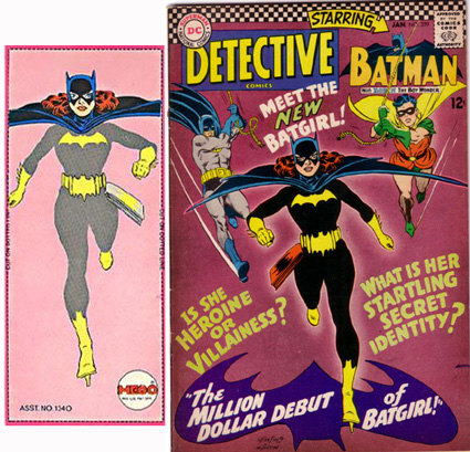 Mego Batgirl Box was made from Carmine Infantino Art