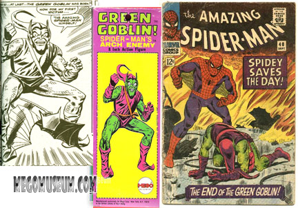 John Romita's art served as the basis for the Mego Green Goblin Box