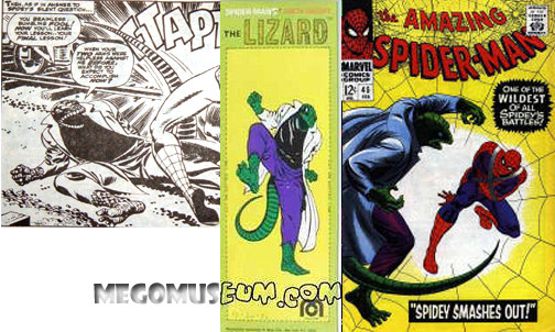 John Romita's art served as the basis for the Mego Lizard Box