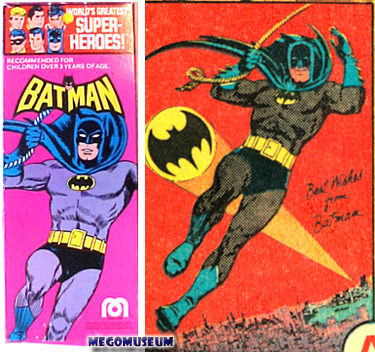 Mego Batman box art was based on some 1960's apackaging art