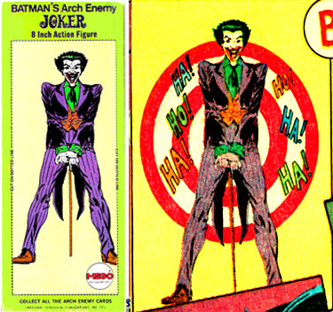 Mego Joker box art was based on some 1960's packaging art
