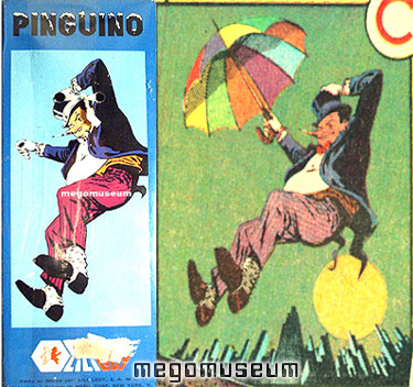Mego Penguin box art was based on some 1960's packaging art