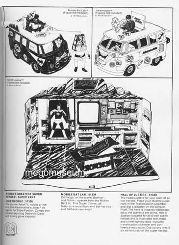 The Mego Batman Vehicle lineup for 1977