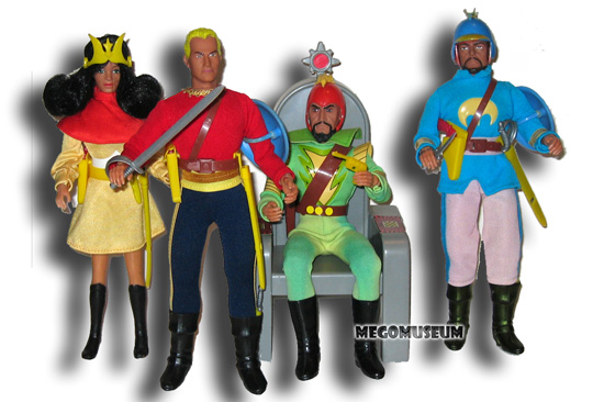 Mego Flash Gordon crew, MIng is sitting in the throne chair from the playset