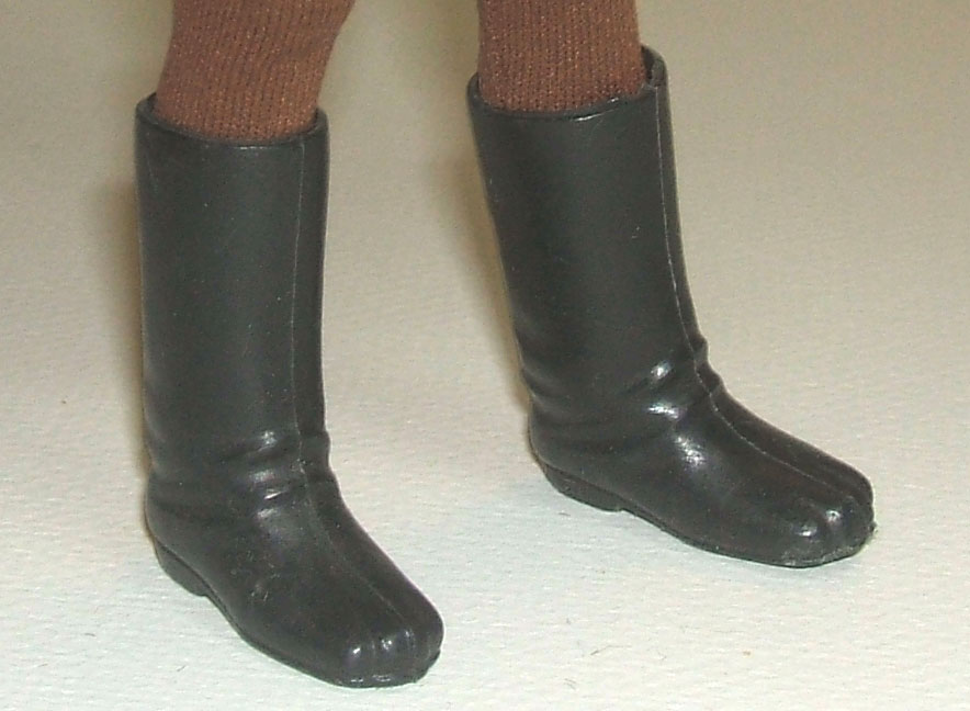 Mego Planet of the Apes Black Rubber Boots for Star Trek WGSH POTA 8” Figure
