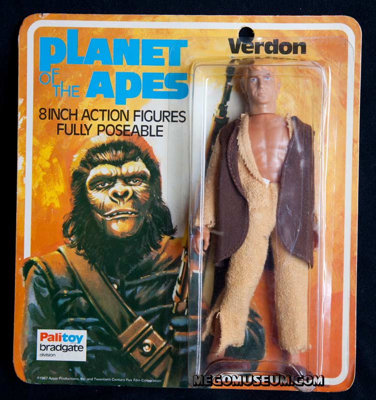 Mego Alan Verdon on UK Palitoy Bradgate Card Planet of the Apes