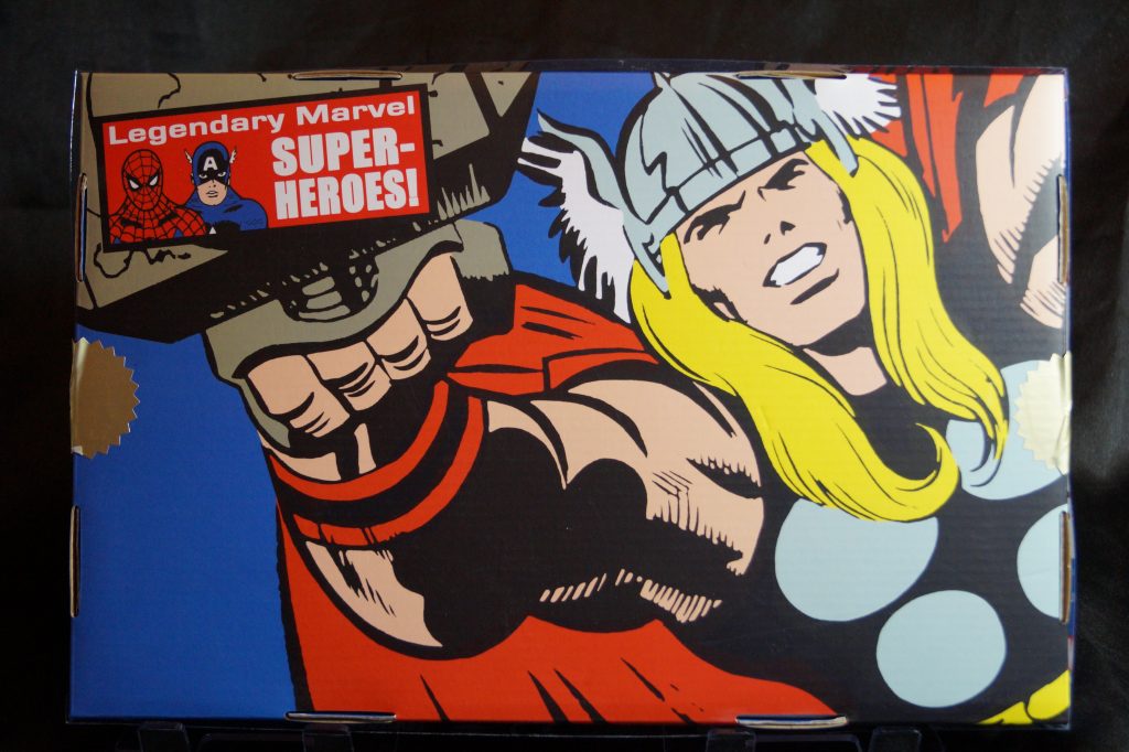 Thor, the God of Thunder is the fourth in a series of ReMego Marvel comics sets from Diamond Select and EMCE Toys.