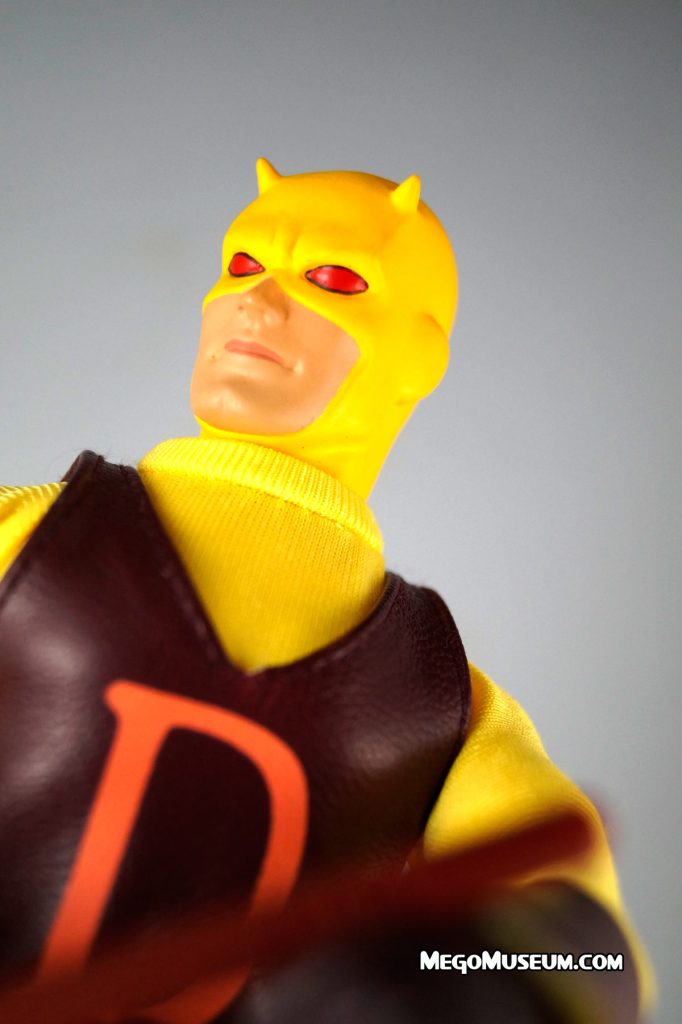 DareDevil was another Marvel favorite that despite being created in the silver age, never got the 8 inch Mego treatment in the 1970s. To be fair, the character hadn’t quite had the media exposure that superheroic peers like the Hulk and Thor had at that point. Mego heads for the last 30 years or so,  have been relying on their own custom versions of Matt Murdock.

Flash forward to today, times have changed and DD has enjoyed a string of popular comic adaptions, a feature film and is now the star of his very own and popular TV series.