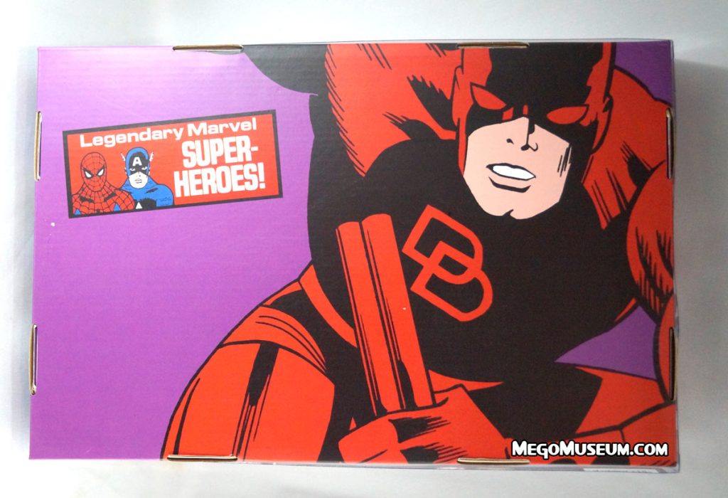 DareDevil was another Marvel favorite that despite being created in the silver age, never got the 8 inch Mego treatment in the 1970s. To be fair, the character hadn’t quite had the media exposure that superheroic peers like the Hulk and Thor had at that point. Mego heads for the last 30 years or so,  have been relying on their own custom versions of Matt Murdock.

Flash forward to today, times have changed and DD has enjoyed a string of popular comic adaptions, a feature film and is now the star of his very own and popular TV series.