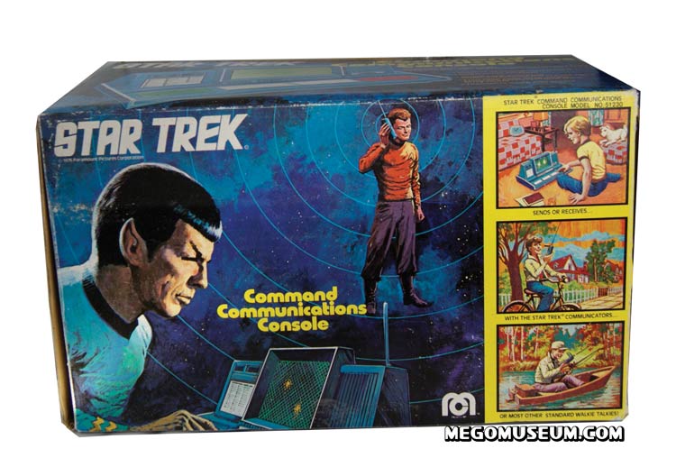 The Star Trek Command Console was designed to interact with the Mego Communicators