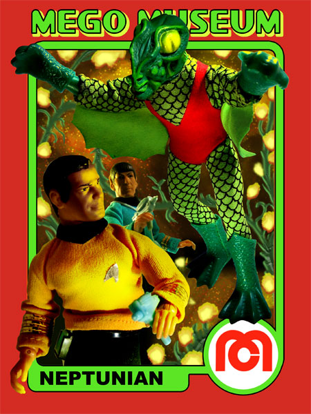 Mego Neptunian did not appear in any of the Star Trek series but is rather a creation of Mego