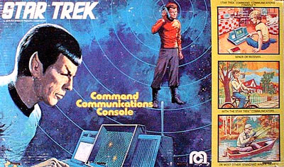 The Star Trek Command Console was designed to interact with the Mego Communicators