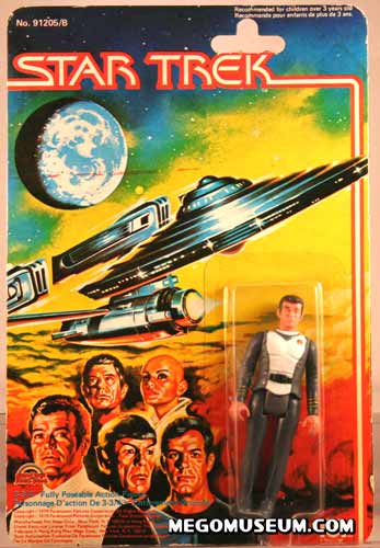 Mego Captain Kirk on Grand Toys Card