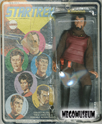 Mego Captain Kirk on a later blank card