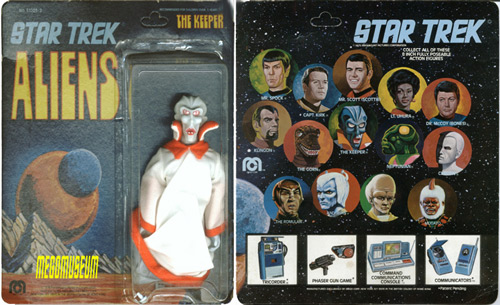 Mego Keeper on a second series Star Trek Aliens card