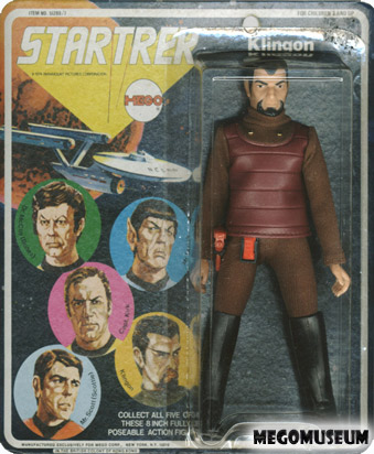 Mego Klingon on an early Five Face Card