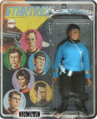 Mego Spock on a later blank card