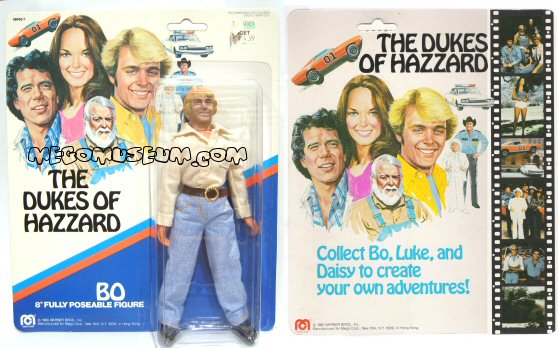 Dukes of Hazzard mego packaging