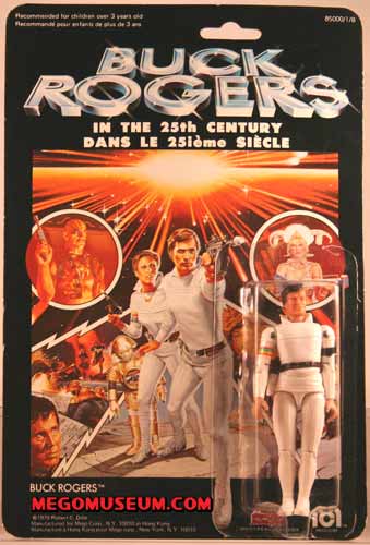 Mego Buck Rogers on a Canadian Grand Toys Card