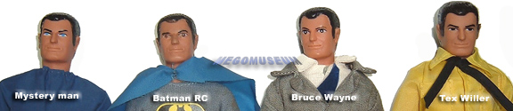 One of the most used Mego heads, the Tex Willer head has many names in Mego Lore