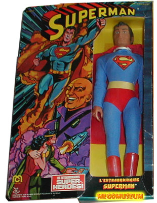 Pin Pin release of the Comic Headed Superman had a movie box