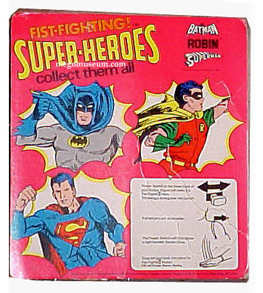 Palitoy (UK) Mego Carded Fist Fighting Batman's card shows how creative the company was.